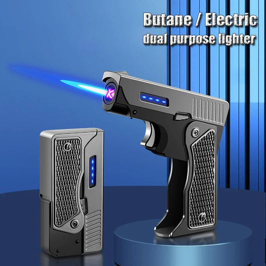 Folding Gun Turbo Torch Lighter