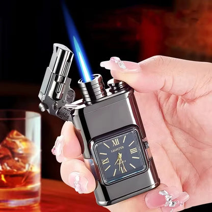 Torch lighter with Modern Clock