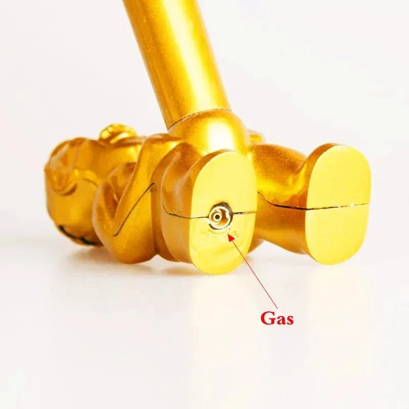 Gold Pee Torch Windproof Lighter