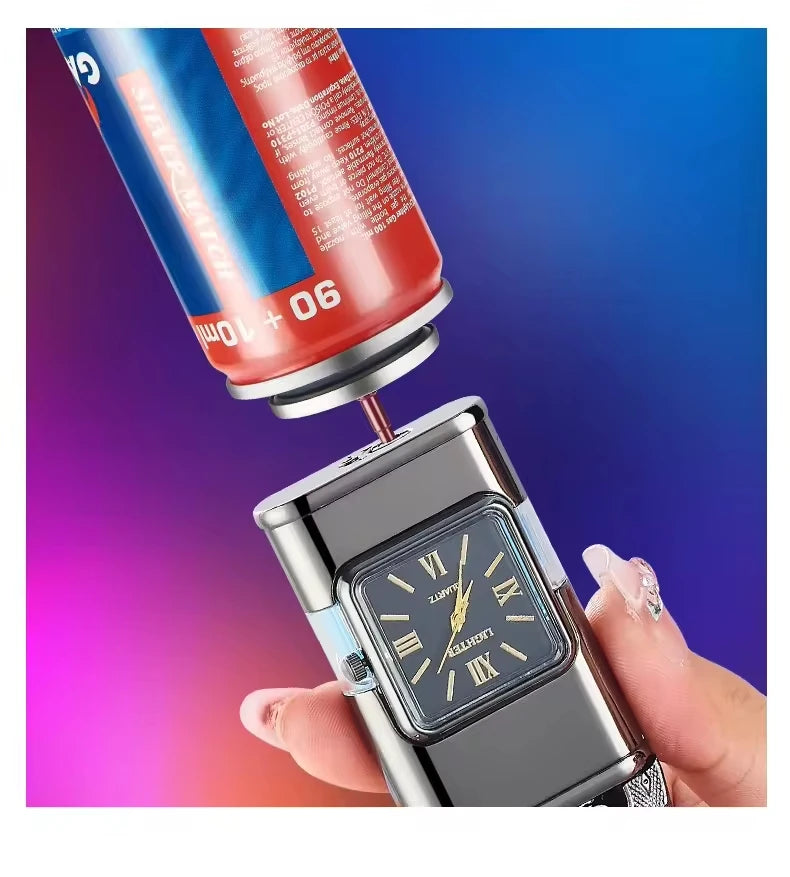 Torch lighter with Modern Clock